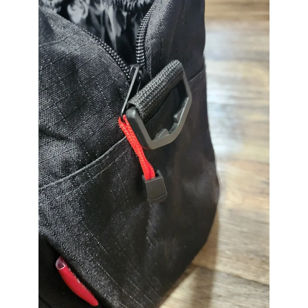 Baccardi Rum Travel Duffle Bag Black Red Ripstop 18 x 14 x 9 Promotional Promo
